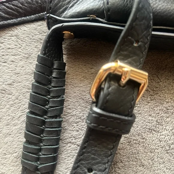 Kooba Black Leather Crossbody Bag with fringe tassel - Picture 11 of 11